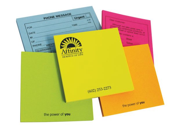 4" x 3" Colour Burst Adhesive Note Pad - 50 Sheets SN-4x3-50-CB Note Pads Colour Burst Note Pads