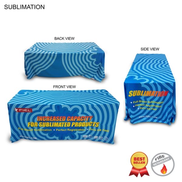 Sublimated Drape Style Table Throw