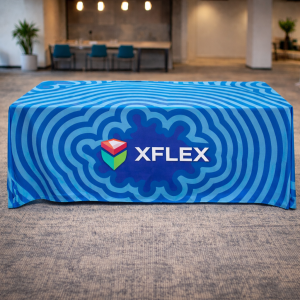 Sublimated Drape Style Table Throw