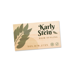 Thick Wood Business Cards