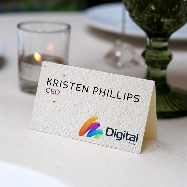 Seeded Paper Place Cards